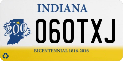 IN license plate 060TXJ