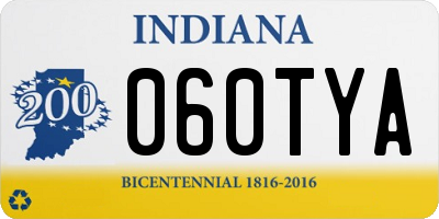 IN license plate 060TYA