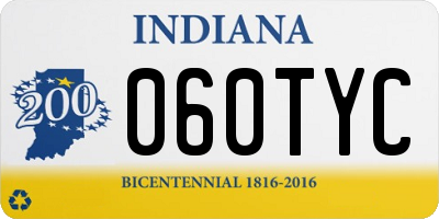 IN license plate 060TYC