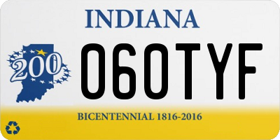 IN license plate 060TYF