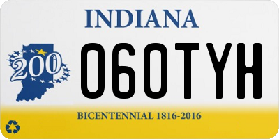 IN license plate 060TYH