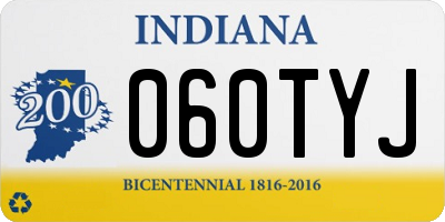 IN license plate 060TYJ