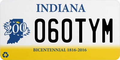 IN license plate 060TYM