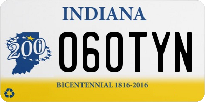 IN license plate 060TYN