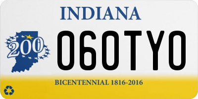 IN license plate 060TYO