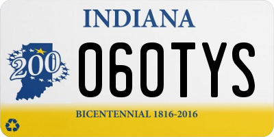 IN license plate 060TYS