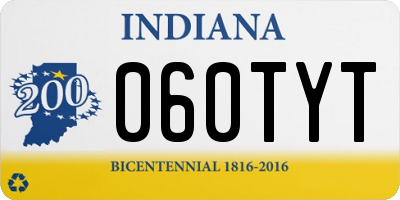 IN license plate 060TYT