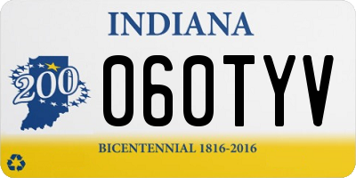 IN license plate 060TYV