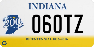 IN license plate 060TZ