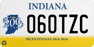 IN license plate 060TZC