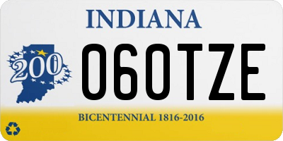 IN license plate 060TZE