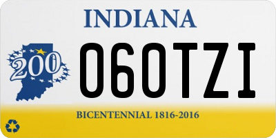 IN license plate 060TZI