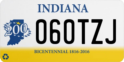 IN license plate 060TZJ