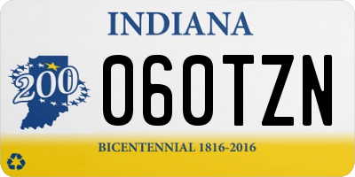 IN license plate 060TZN