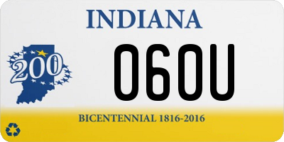 IN license plate 060U