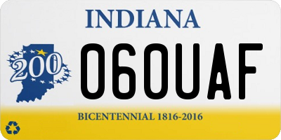 IN license plate 060UAF