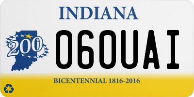 IN license plate 060UAI