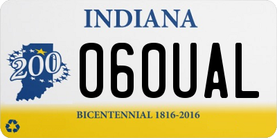 IN license plate 060UAL