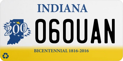 IN license plate 060UAN