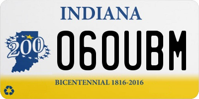 IN license plate 060UBM