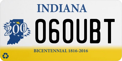 IN license plate 060UBT