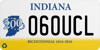 IN license plate 060UCL
