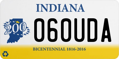 IN license plate 060UDA
