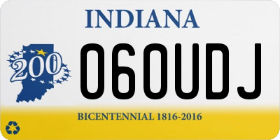 IN license plate 060UDJ