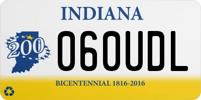 IN license plate 060UDL