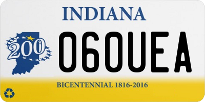 IN license plate 060UEA