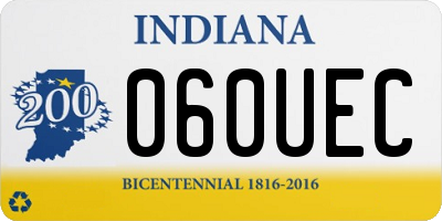 IN license plate 060UEC