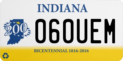 IN license plate 060UEM
