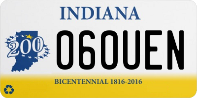 IN license plate 060UEN