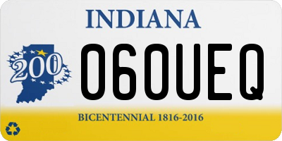 IN license plate 060UEQ