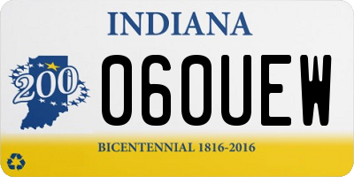 IN license plate 060UEW
