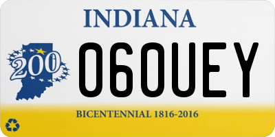 IN license plate 060UEY