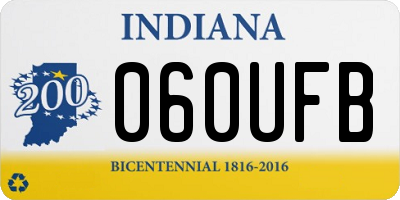 IN license plate 060UFB