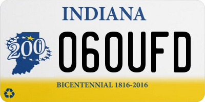 IN license plate 060UFD