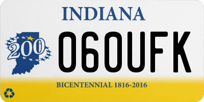 IN license plate 060UFK