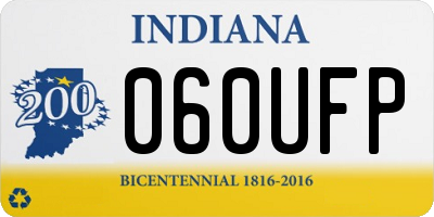 IN license plate 060UFP