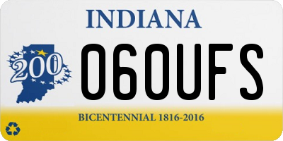 IN license plate 060UFS