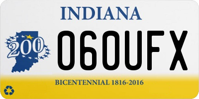 IN license plate 060UFX
