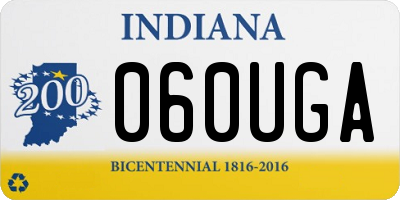 IN license plate 060UGA