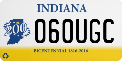 IN license plate 060UGC