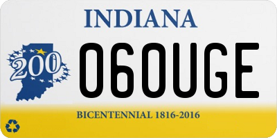 IN license plate 060UGE