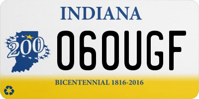 IN license plate 060UGF