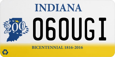 IN license plate 060UGI