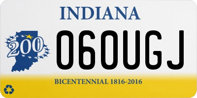 IN license plate 060UGJ