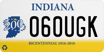IN license plate 060UGK