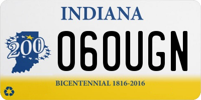 IN license plate 060UGN